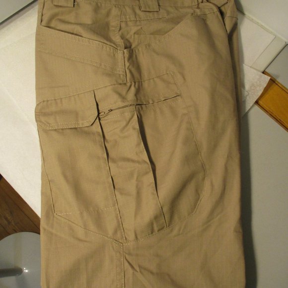 Mens Large Khaki Cargo Work Pants - Picture 8 of 9